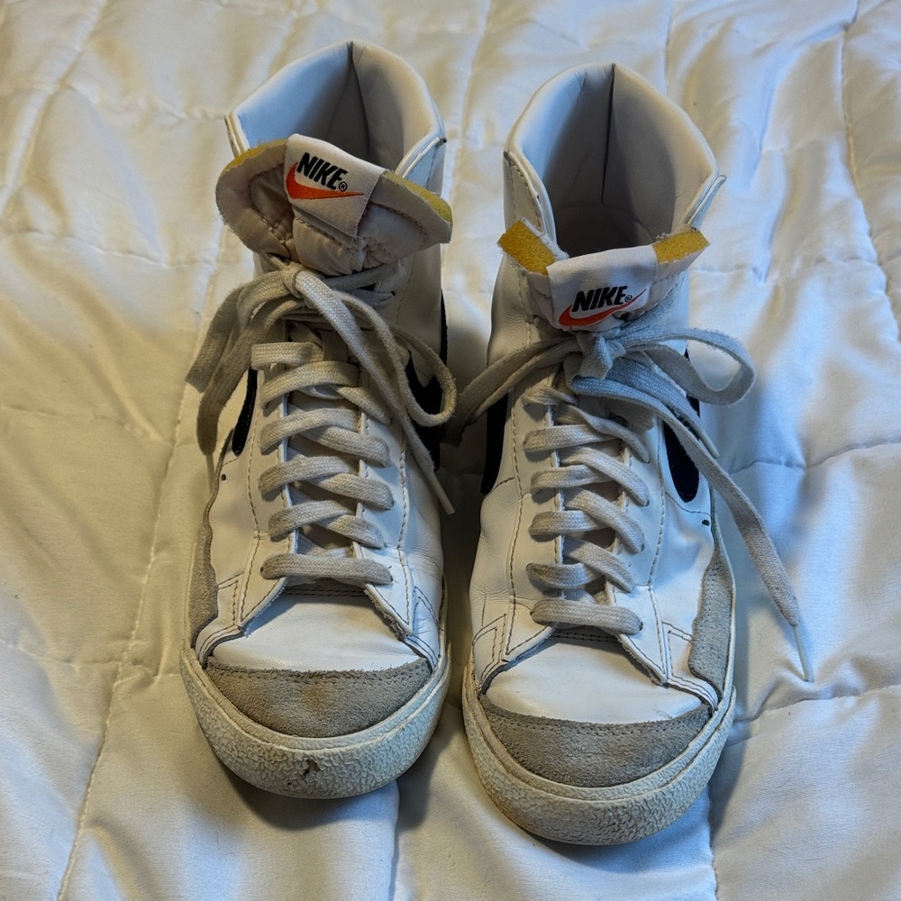 Nike White Blazer High-Top Sneaker